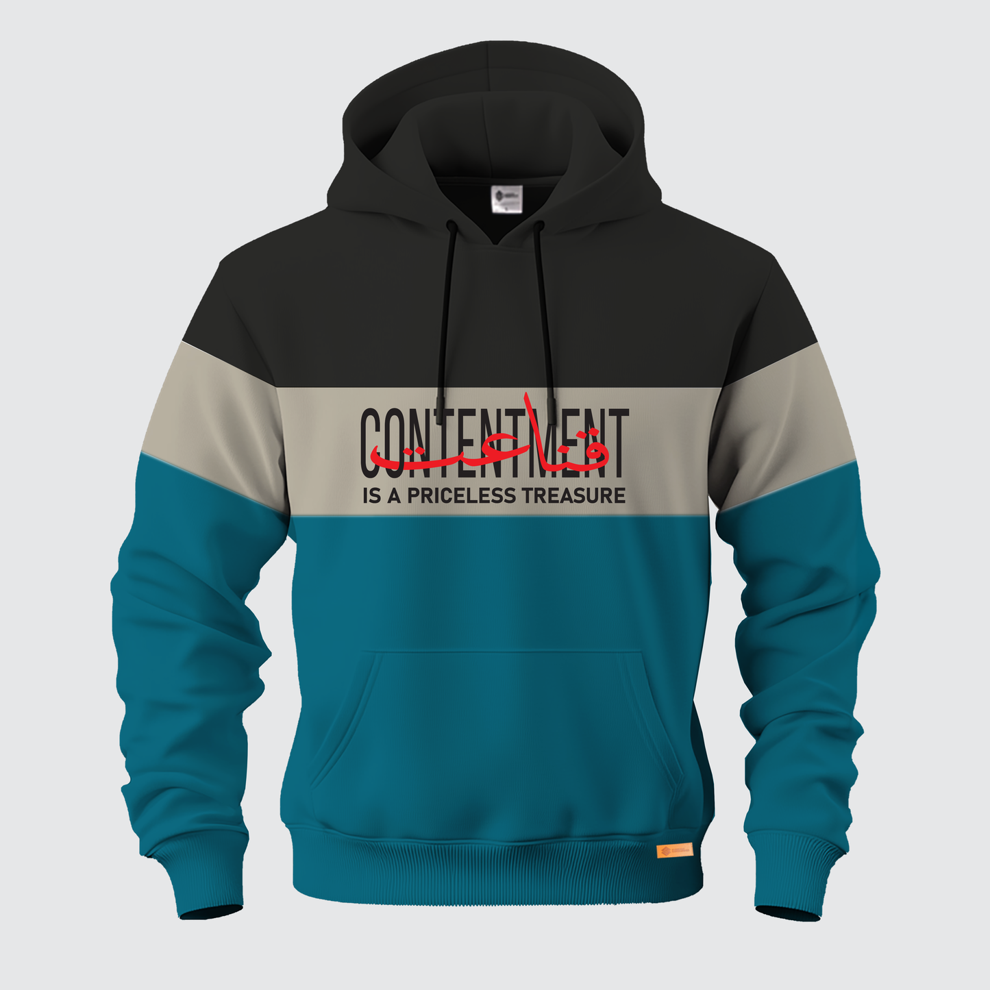Contentment Is A Priceless Treasure  | Kangaroo Hoodies | Pre Winter Sale