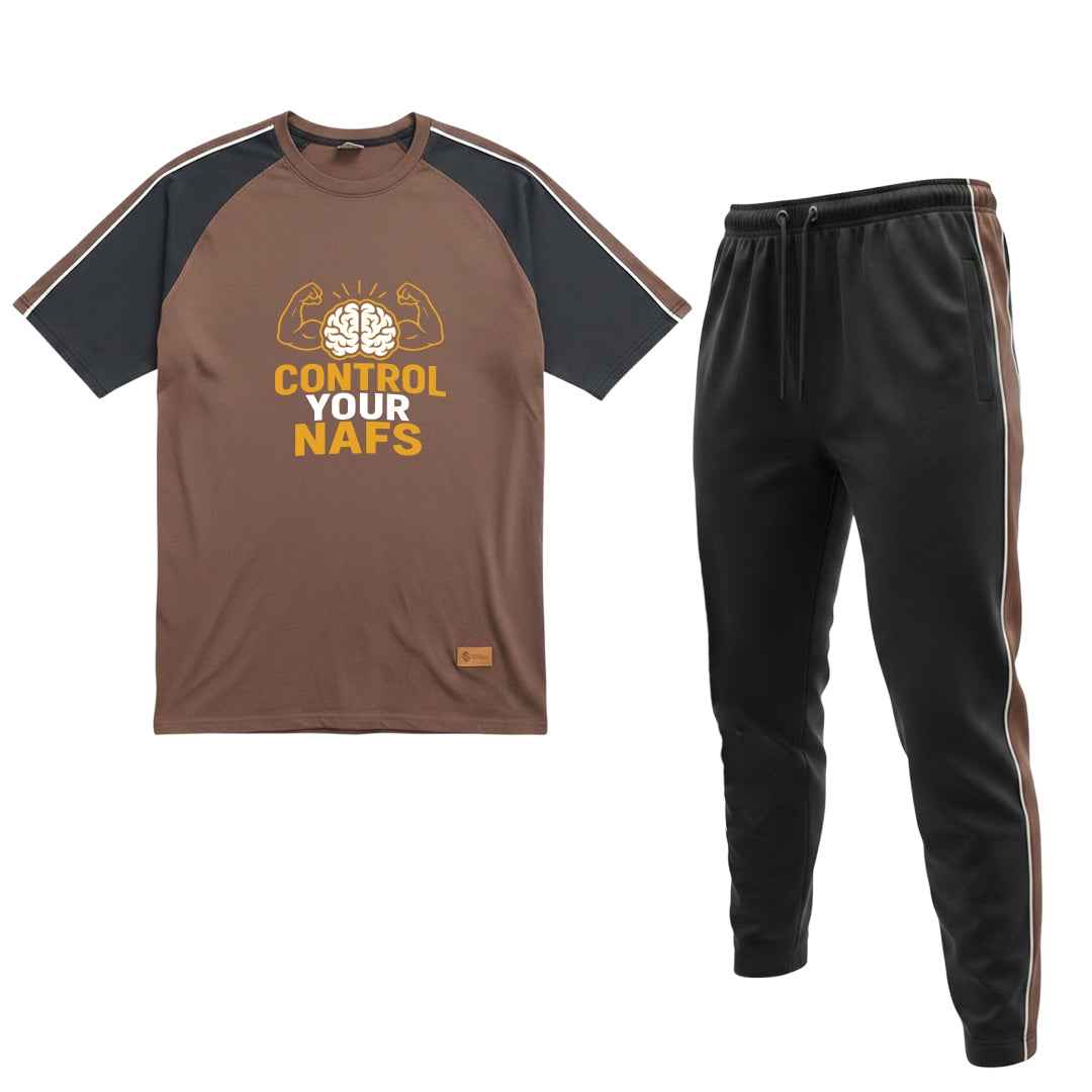Brown/Black Tracksuit