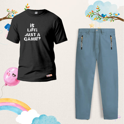 Combo Kids T-Shirt and Jeans Trouser