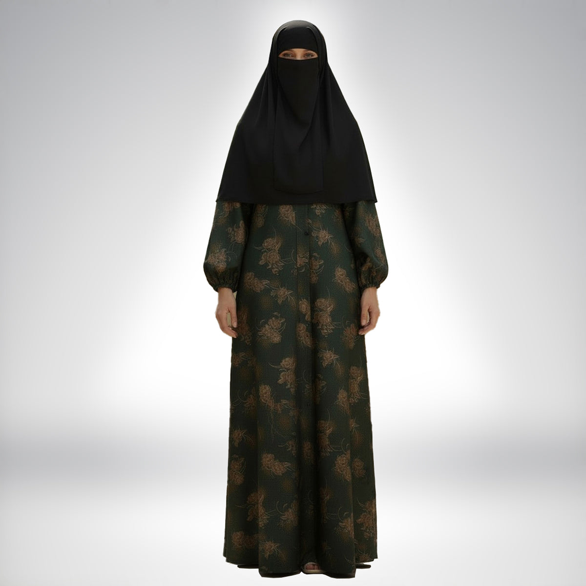 PRINTED ABAYA (FRONT OPEN)