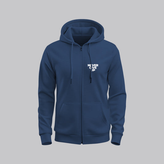 Never Give up | Zipper Hoodie | Pre Winter Sale