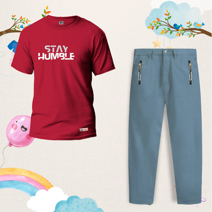 Combo Kids T-Shirt and Jeans Trouser