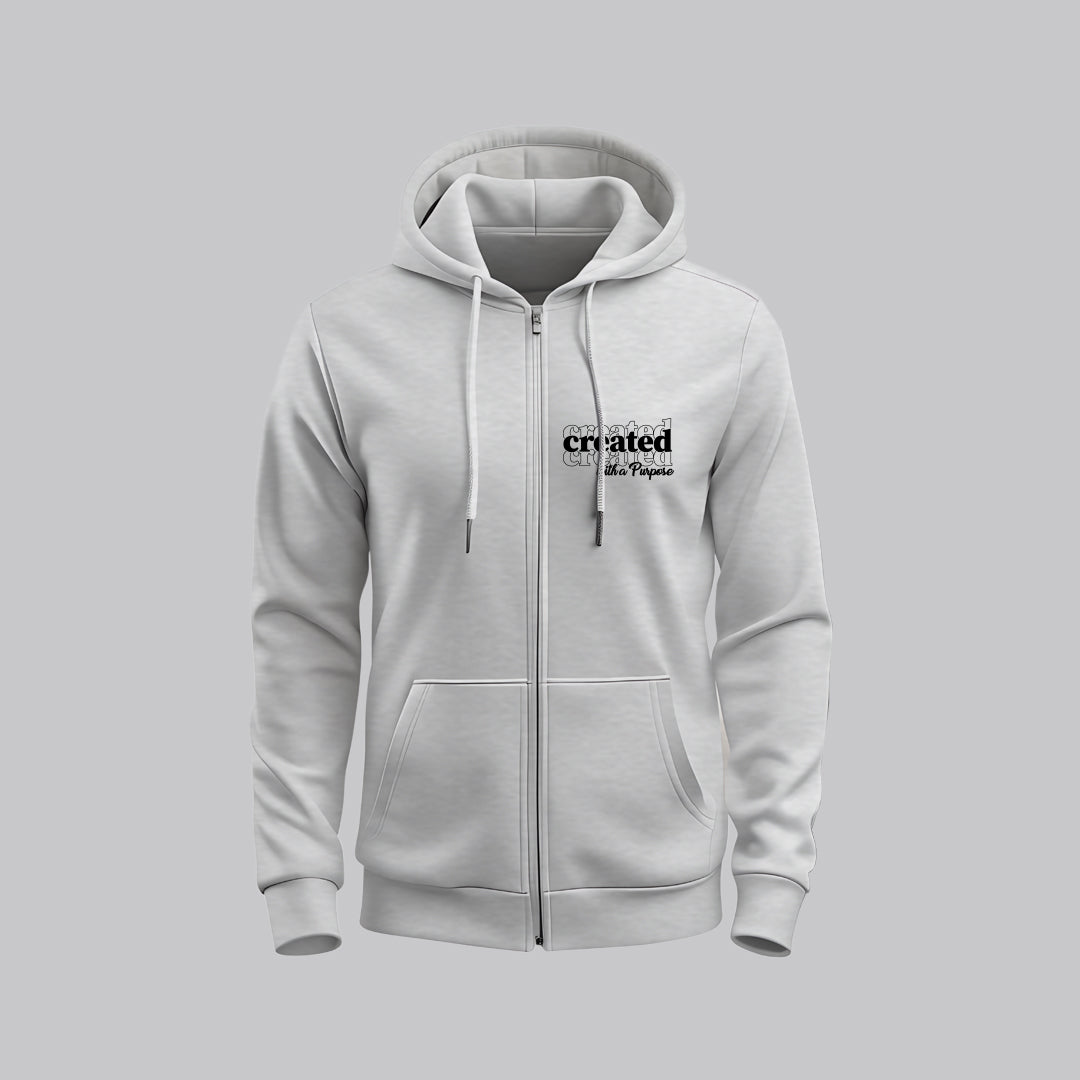 Created with Purpose | Zipper Hoodie | Pre Winter Sale