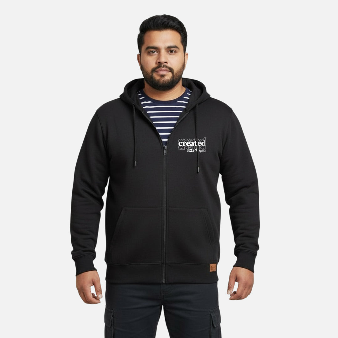 Created With A Purpose | Zipper Hoodie