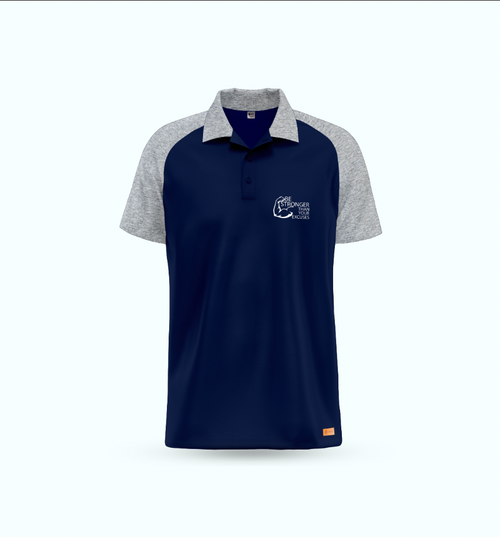 Be Stronger Than Your Excuses Raglan Polo Shirt Hover