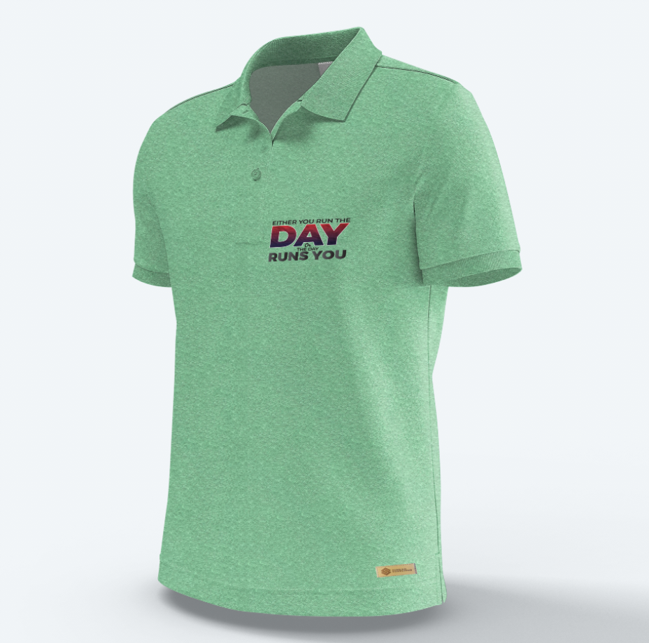 Either you run the day or the day runs you Polo Shirt