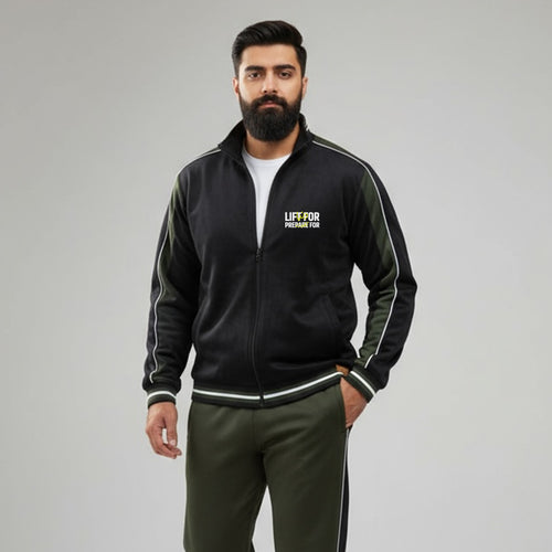 Black and Olive Green | Tracksuit