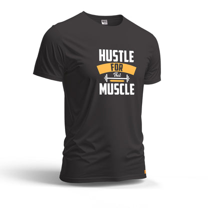 Hustle For That Muscle | Dry Fit T-Shirt