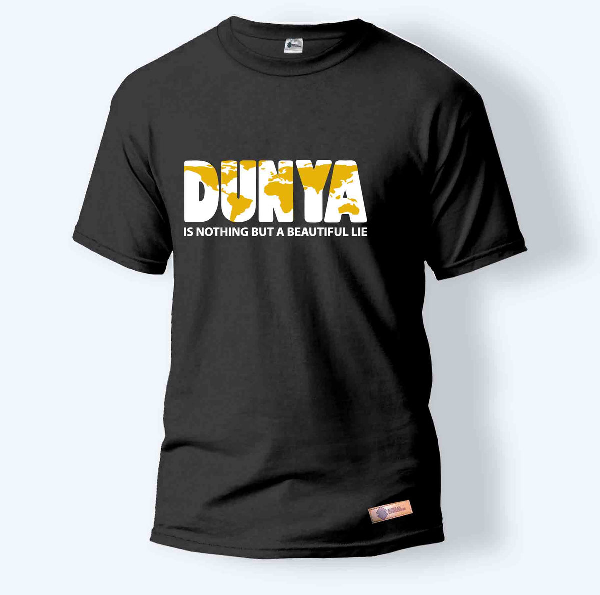 Islamic philosophy t-shirt - Dunya is a beautiful lie | Sunnah-inspired modest menswear