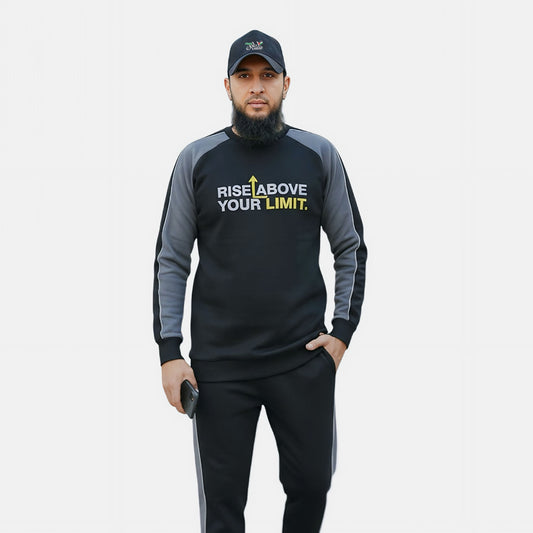 Black Grey Terry | Tracksuit