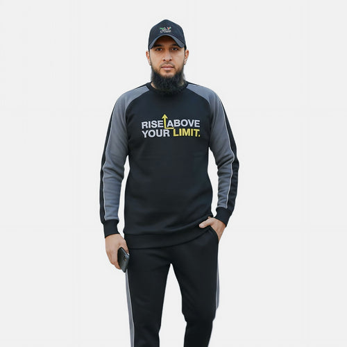 Black Grey Terry | Tracksuit