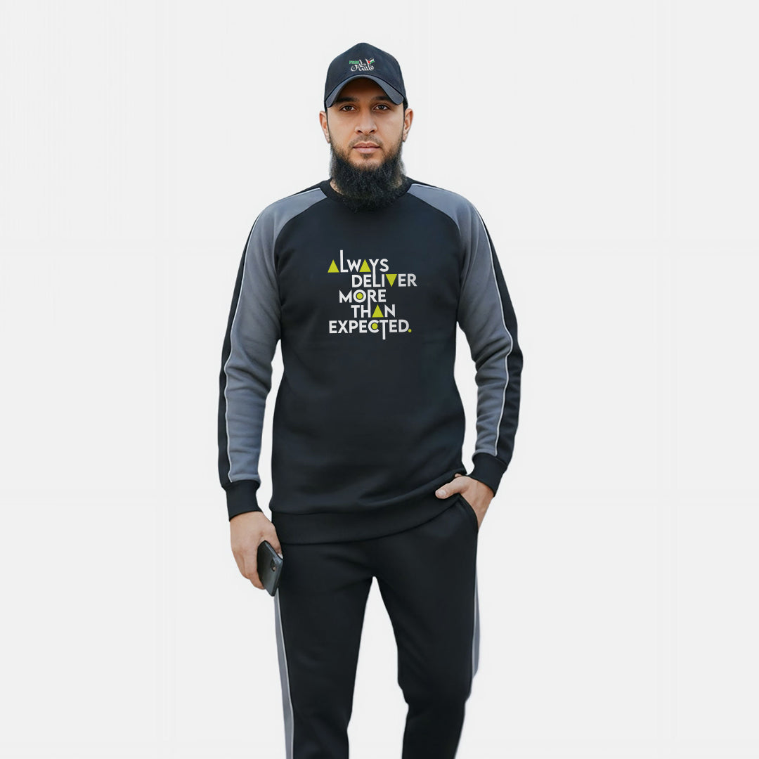 Black Grey Terry | Tracksuit