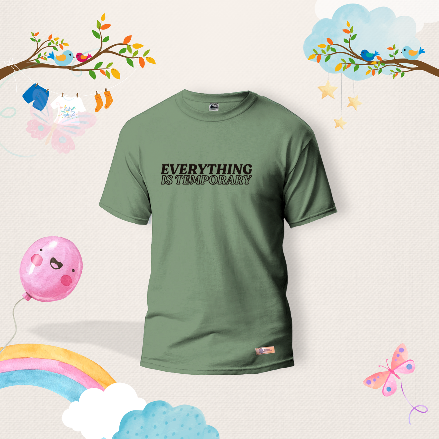 Everything is Temporary Kids Shirts