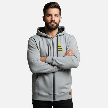 Focus, Passion, Discipline And Consistency | Zipper Hoodie