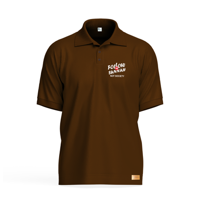 Follow The Sunnah Not Society Polo Shirt