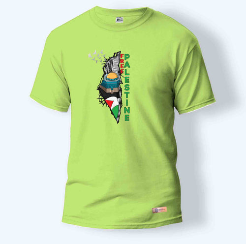 Free Palestine | Round Neck T-Shirt for Men