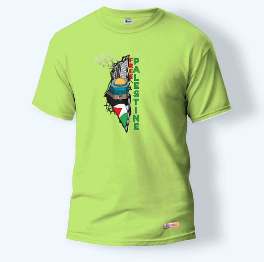Free Palestine | Round Neck T-Shirt for Men
