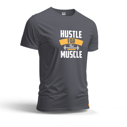 Hustle For That Muscle | Dry Fit T-Shirt