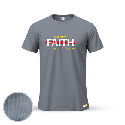 Guided By Faith Leading with Purpose  | Thermal Round Neck T-Shirt for Men