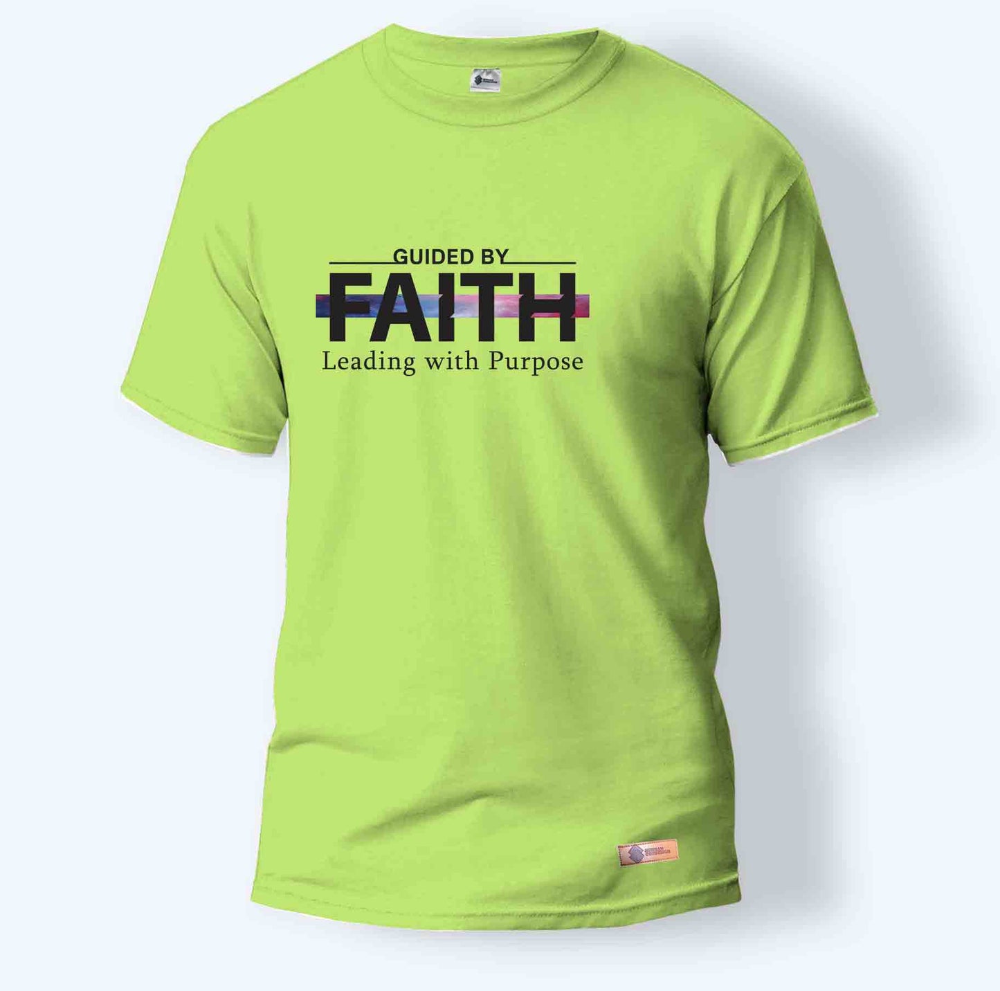 Guided By Faith Leading with Purpose | Round Neck T-Shirt for Men