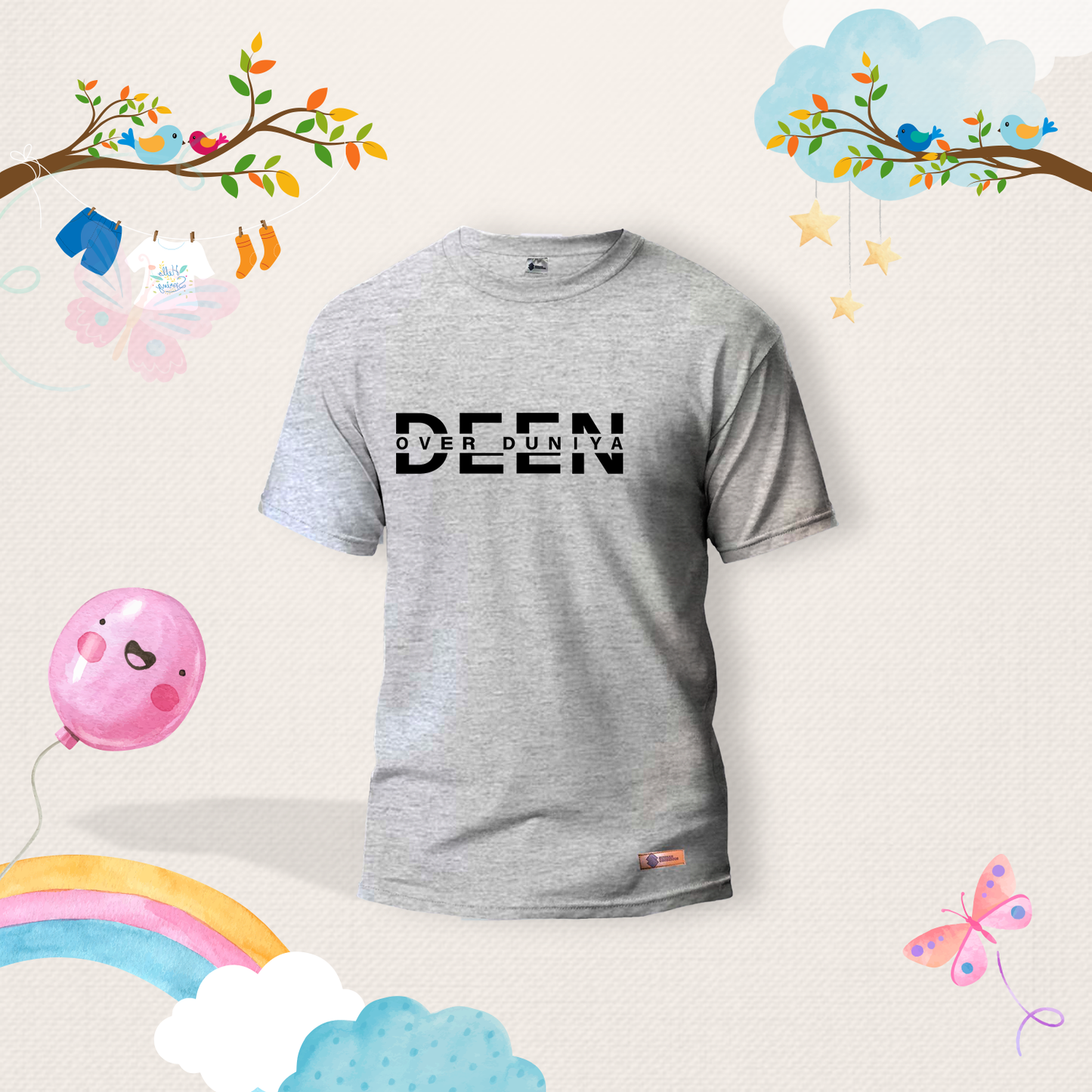 Deen Over Duniya Kids Shirts
