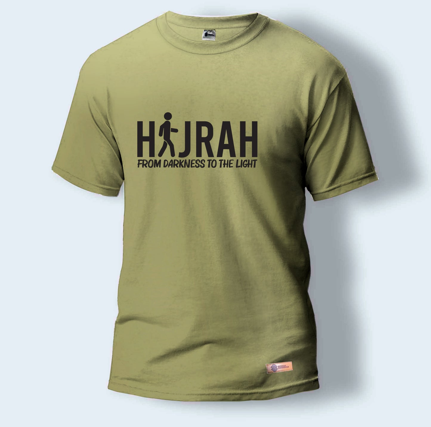 Hijrah From Darkness To The Light | Round Neck T-Shirt for Men