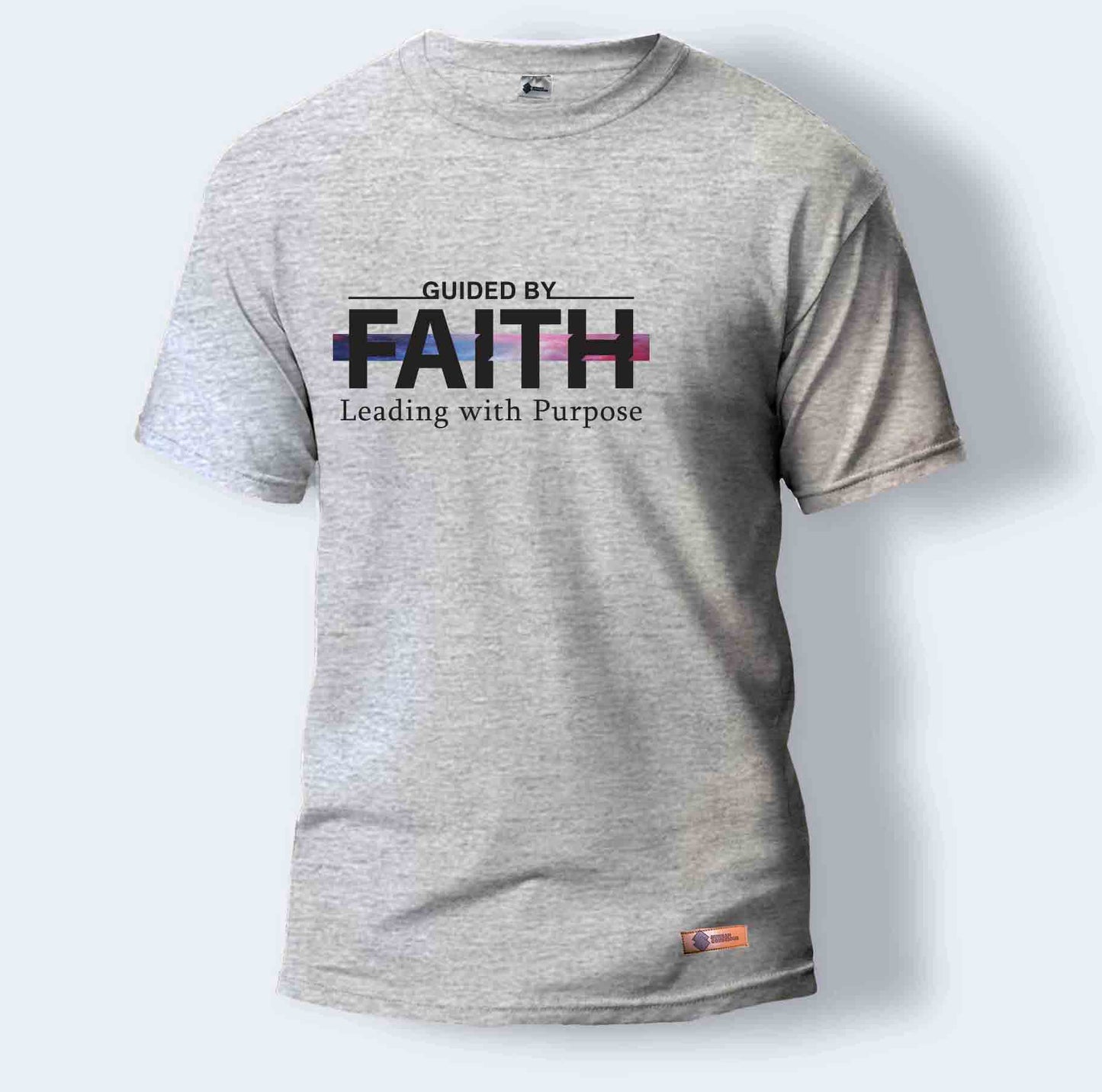 Guided By Faith Leading with Purpose | Round Neck T-Shirt for Men