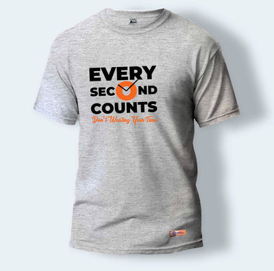 Every Second Counts | Round Neck T-Shirt for Men