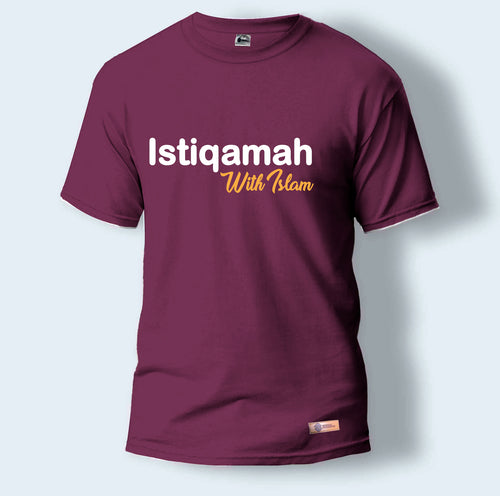 Istiqamah With Islam | Round Neck T-Shirt for Men