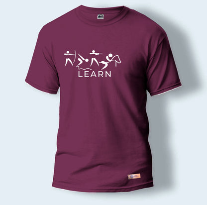 Learn | Round Neck T-Shirt for Men