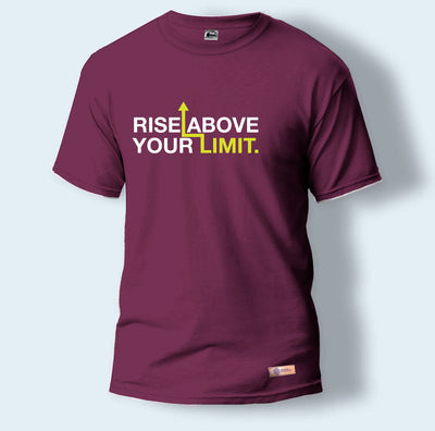 Rise Above Your Limit. | Round Neck T-Shirt for Men