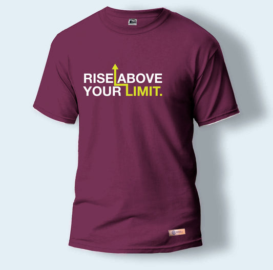 Rise Above Your Limit. | Round Neck T-Shirt for Men