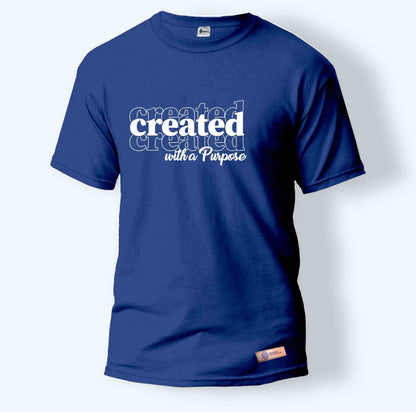 Created with a Purpose | Round Neck T-Shirt for Men