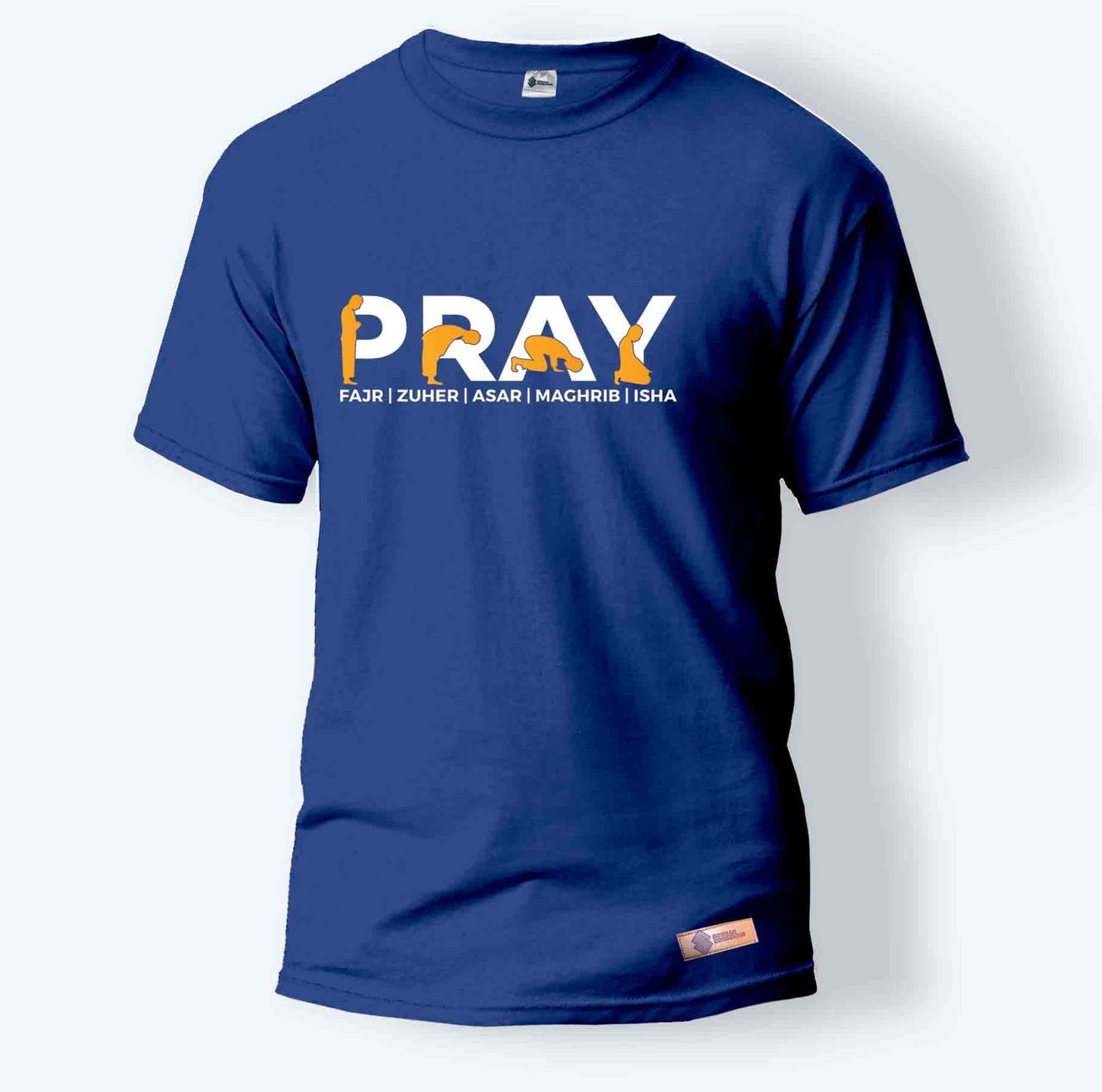 Pray Fajr, Zuher, Asar, Maghrib, Isha | Round Neck T-Shirt for Men