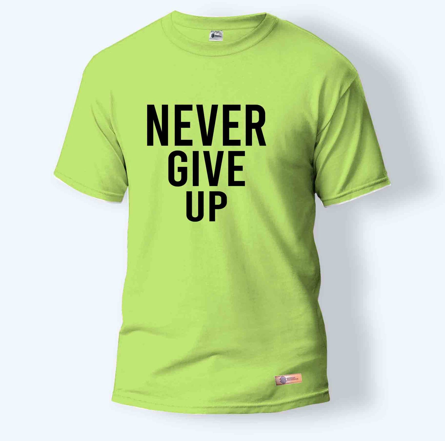 Never Give Up | Round Neck T-Shirt for Men