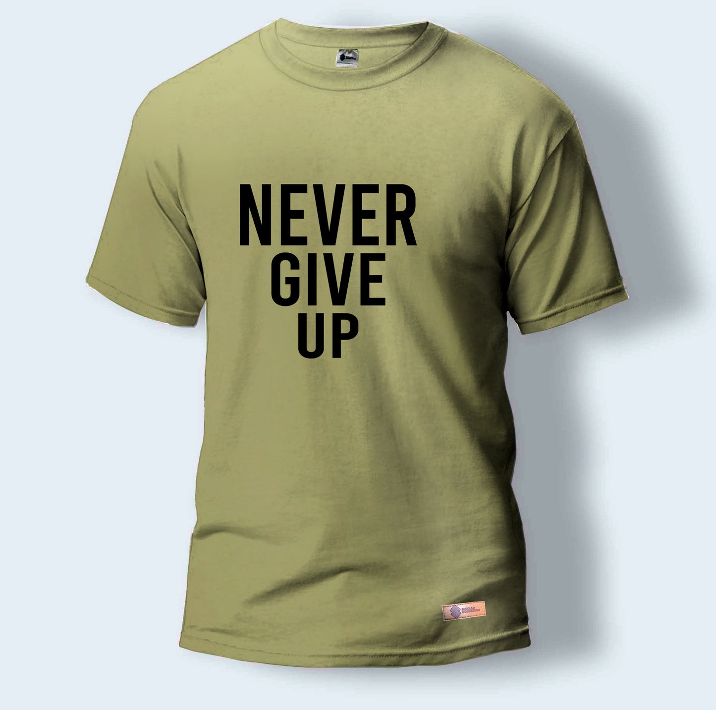 Never Give Up | Round Neck T-Shirt for Men