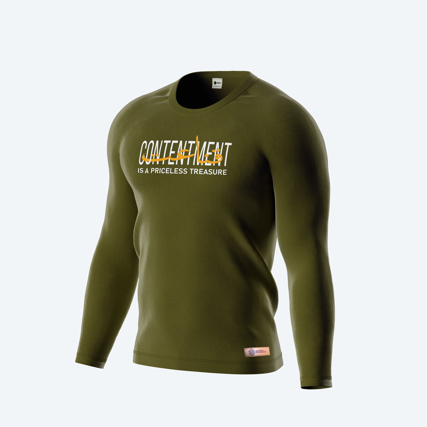 Contentment is a priceless treasure Full Sleeves Shirt
