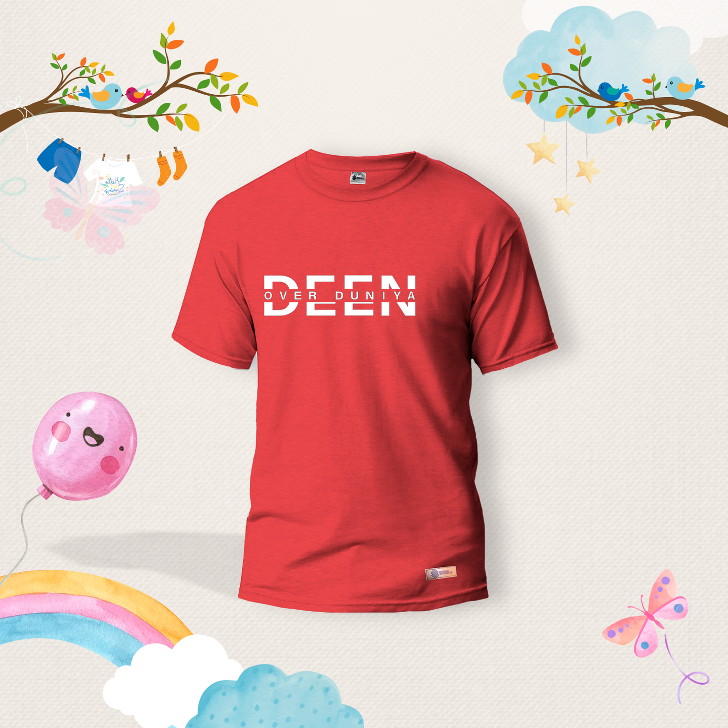 Deen Over Duniya Kids Shirts