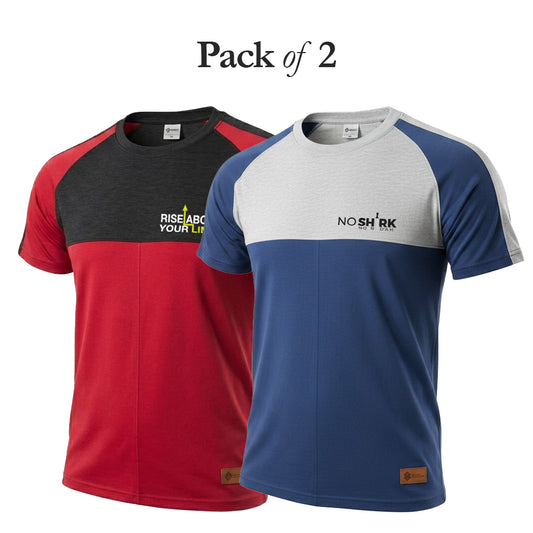 Pack of 2 Raglan Round Neck T-Shirt for Men