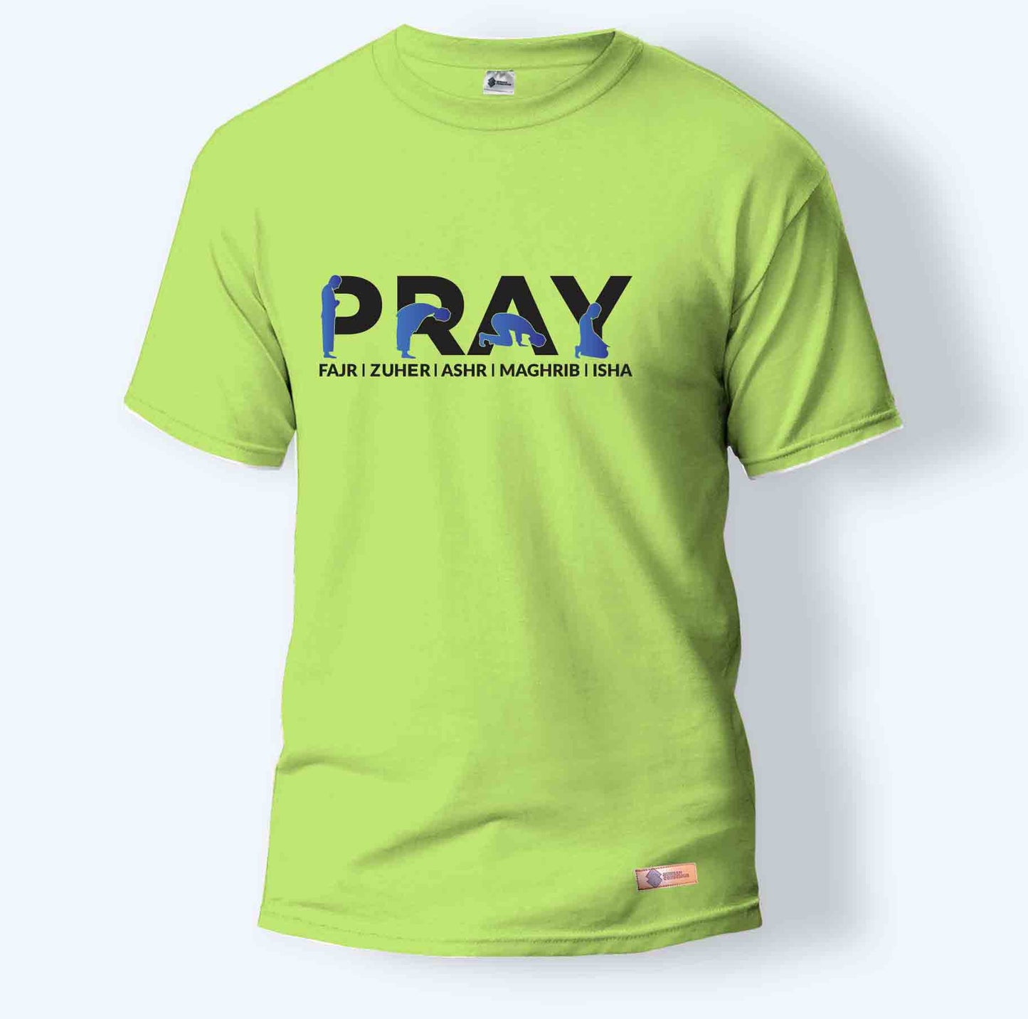Pray Fajr, Zuher, Asar, Maghrib, Isha | Round Neck T-Shirt for Men