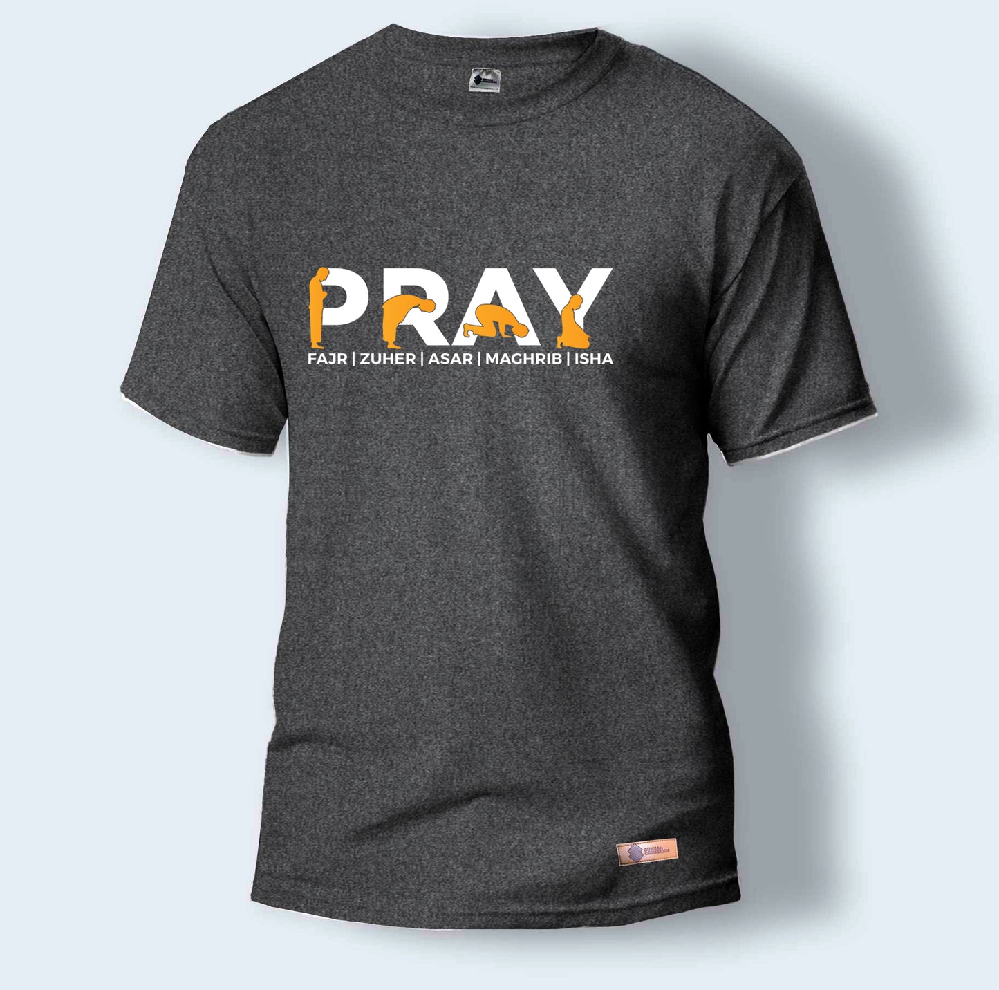 Pray Fajr, Zuher, Asar, Maghrib, Isha | Round Neck T-Shirt for Men