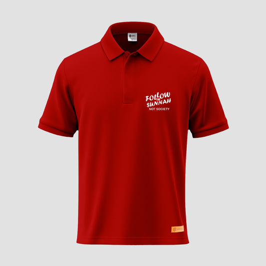 Follow The Sunnah Not Society Polo Shirt