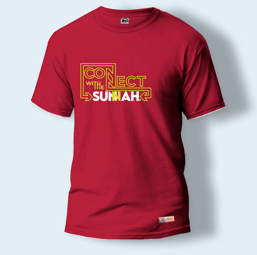 Connect With The Sunnah | Round Neck T-Shirt for Men Hover