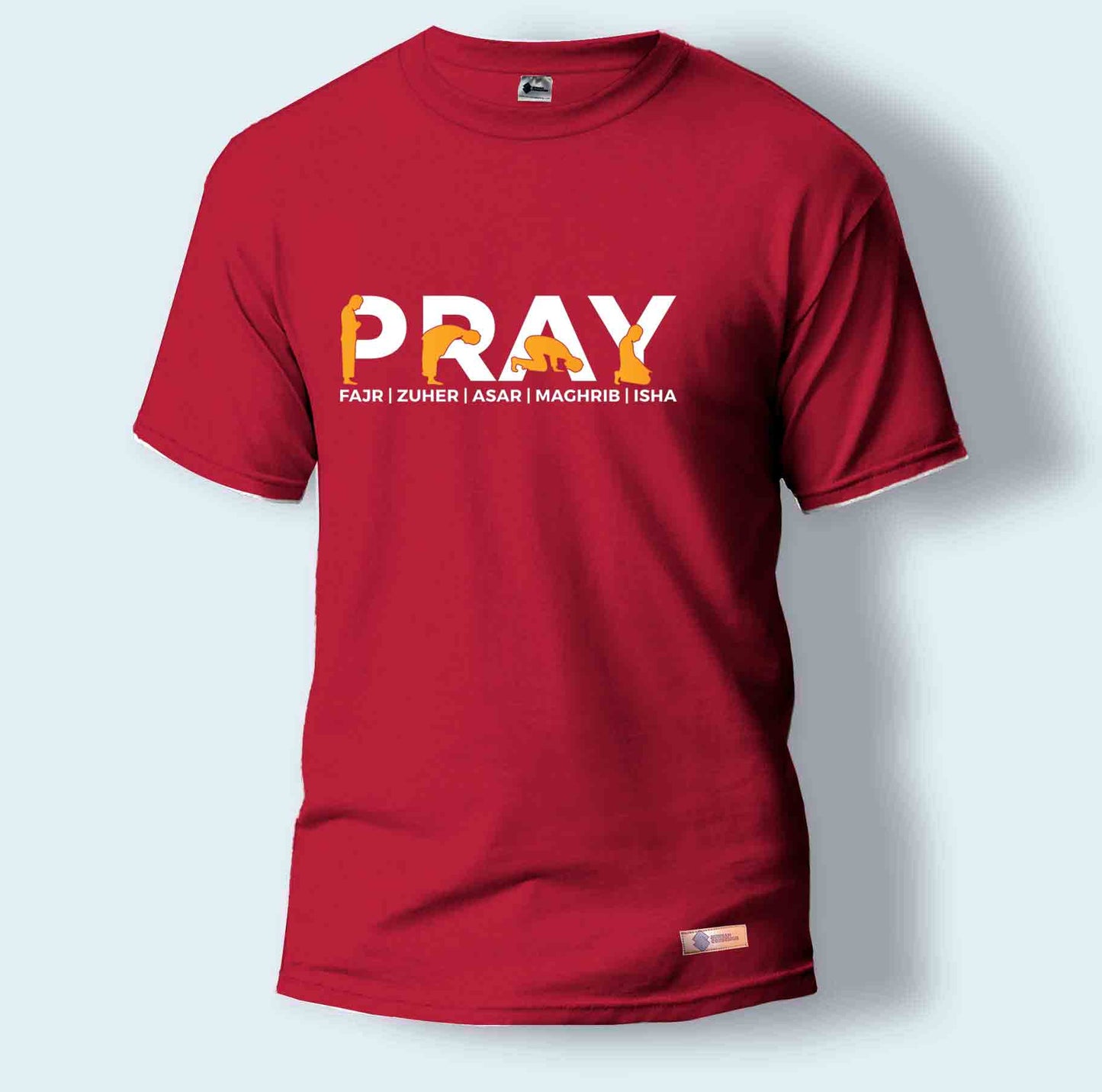 Pray Fajr, Zuher, Asar, Maghrib, Isha | Round Neck T-Shirt for Men