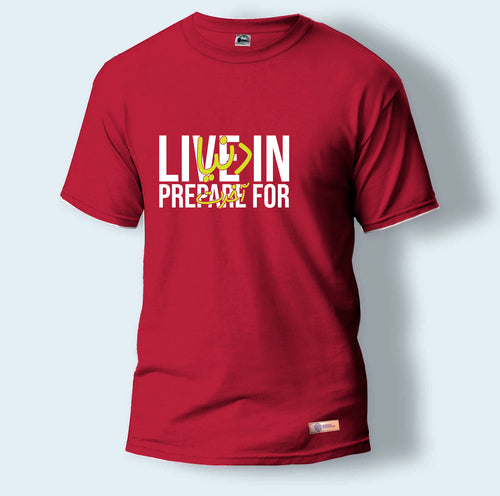 Live in Dunya Prepare for Akhirah | Round Neck T-Shirt for Men