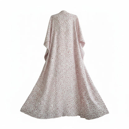 Pink Flowers | Printed Abaya