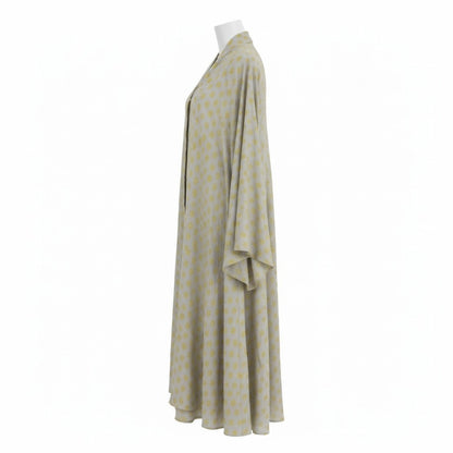 Beige| Printed Abaya