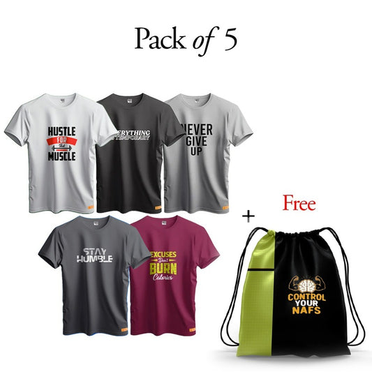 Gym Pack Dry fit T-Shirts