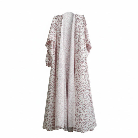 Pink Flowers | Printed Abaya