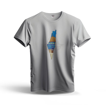 Map Masjid Aqsa | Dry Fit T-Shirt